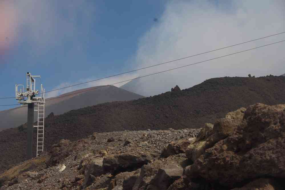 Etna : montée en direction du sommet, le 7 août 2020