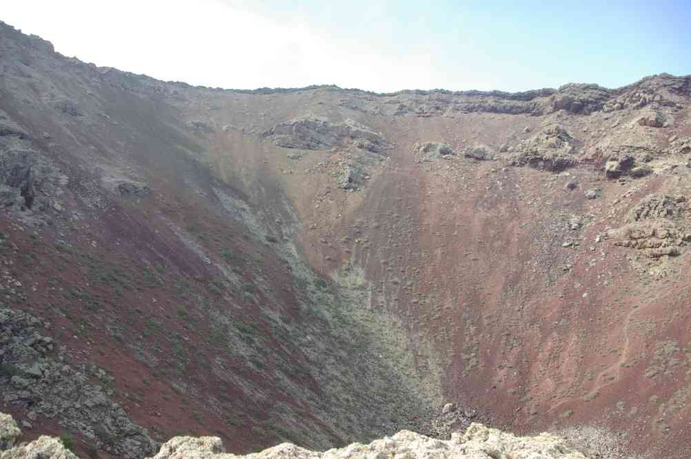 Le cratère du volcan Corona, le 31 décembre 2013