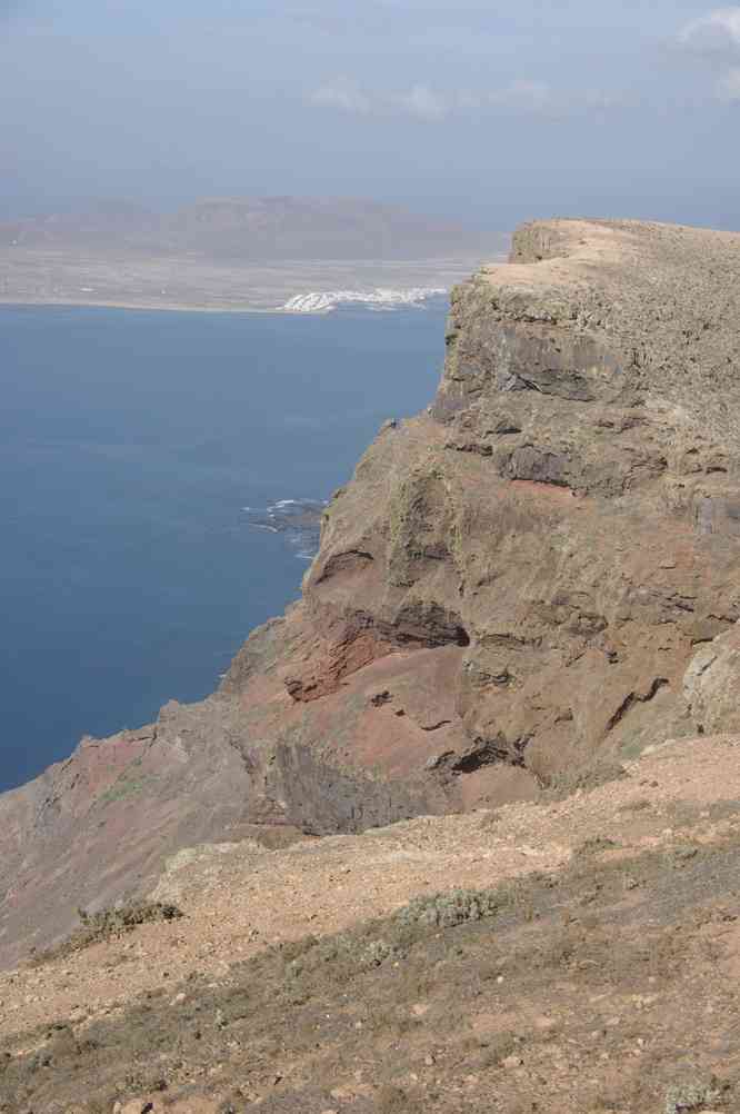 Pique-nique en haut de la falaise de Famara, le 31 décembre 2013
