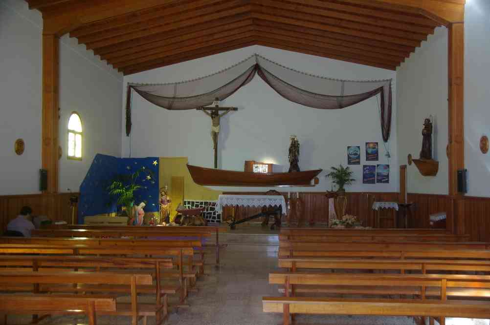 L’intérieur de l’église de Caleta de Sebo, le 2 janvier 2014