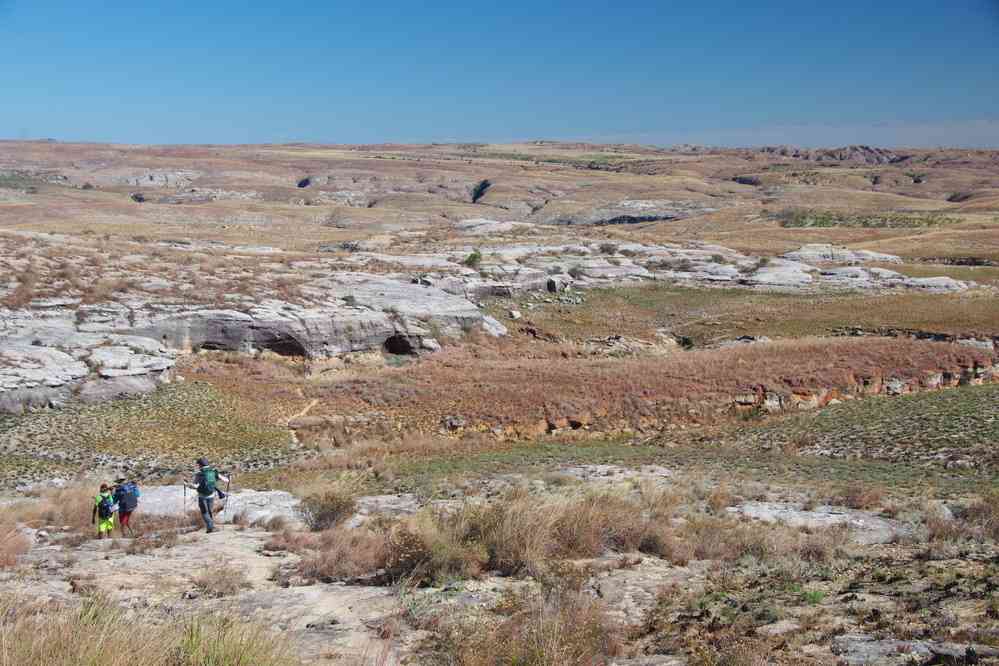 Traversée de plateau en direction du Makay, le 17 juillet 2018