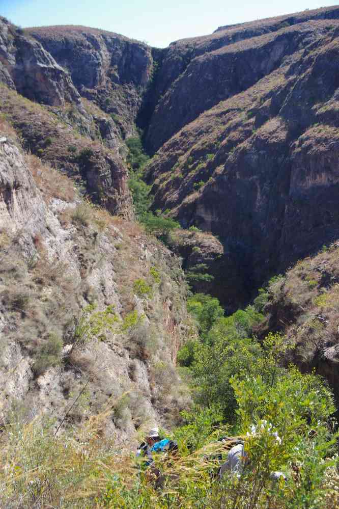 Remontée au-dessus de la gorge, le 18 juillet 2018