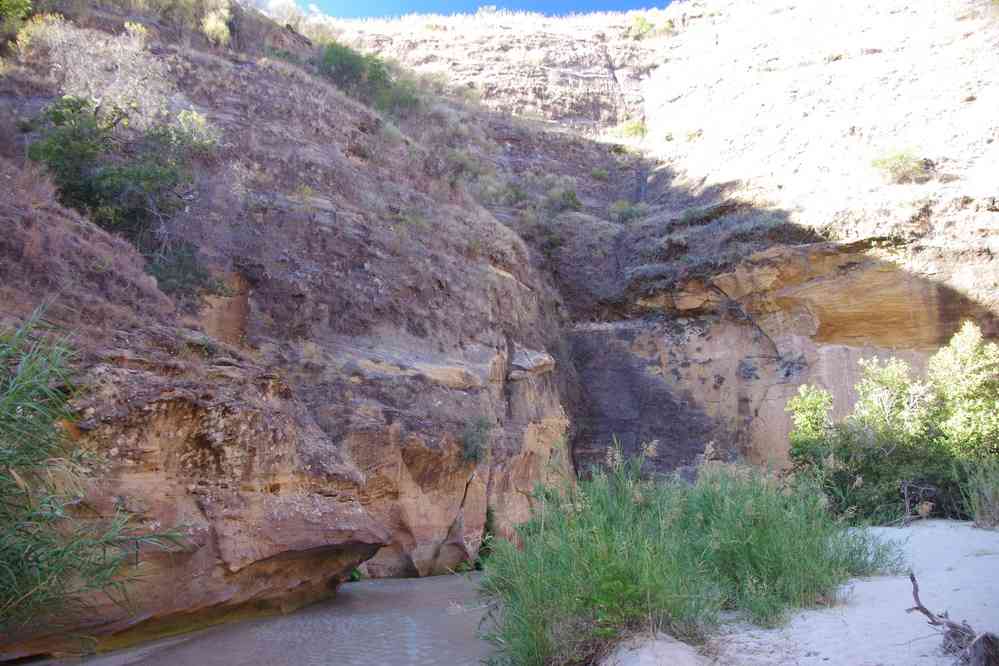 Remontée du cañon d’Anosilahy dans le Makay sud, le 23 juillet 2018