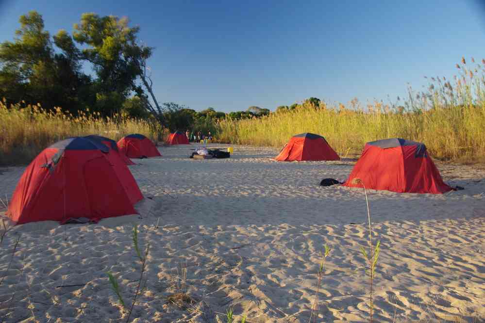 Le camp de Beronono, point d’accès au Makay sud, le 23 juillet 2018