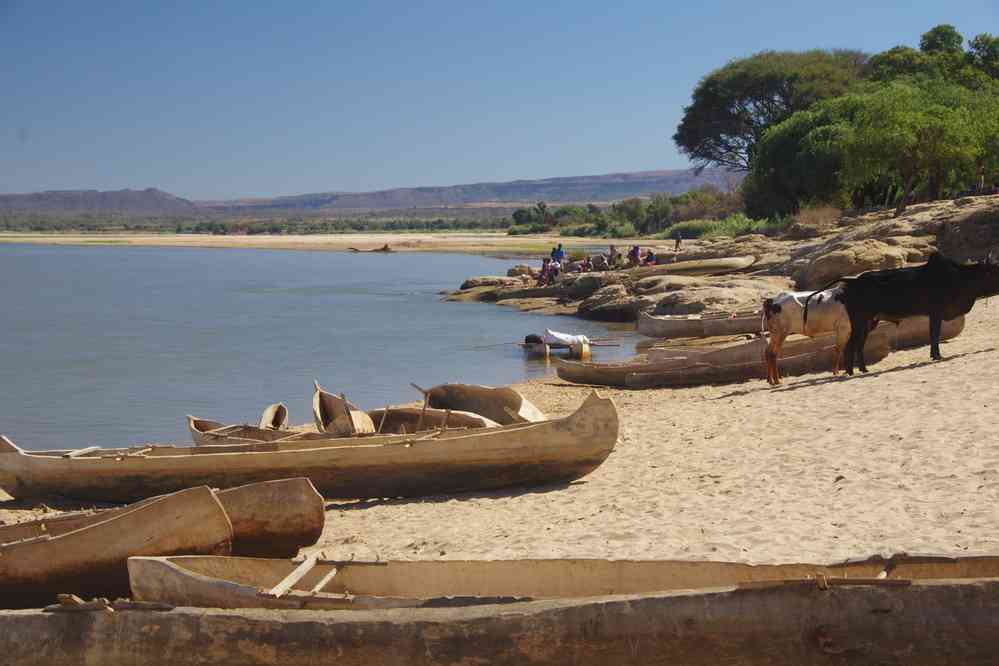 La rivière Mangoky près de Beroroha, le 24 juillet 2018