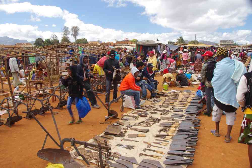 Marché à Ambavalao, le 25 juillet 2018