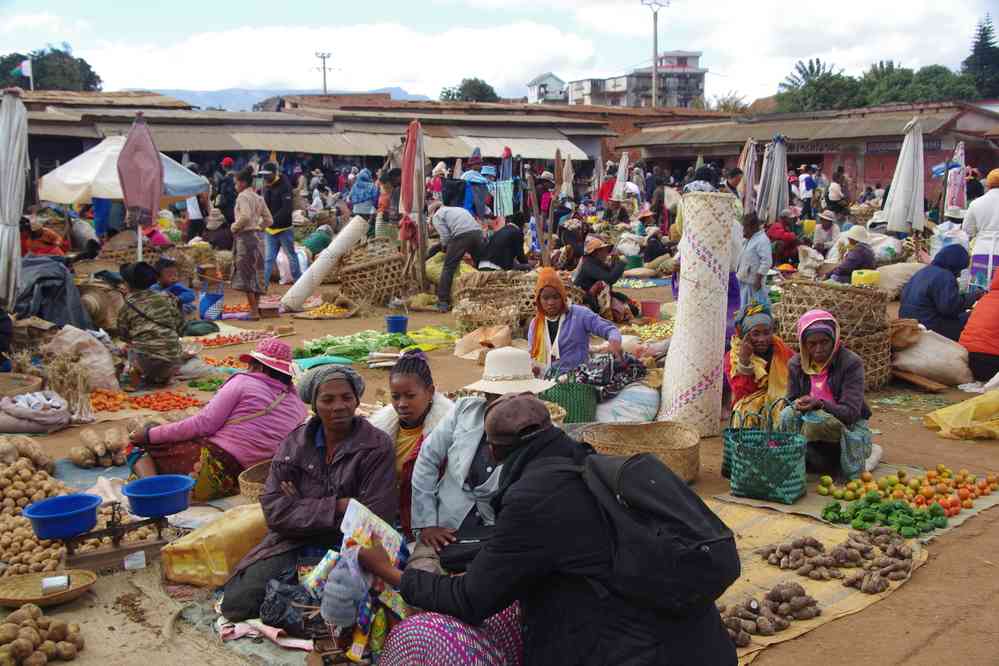 Marché à Ambavalao, le 25 juillet 2018