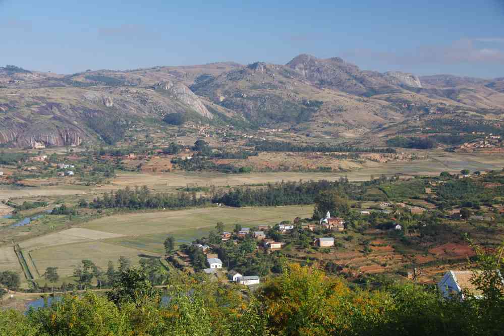 Fianarantsoa, vue depuis le vieux quartier, le 30 juillet 2018