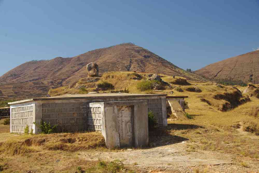 Caveau funéraire malgache, le 31 juillet 2018. Randonnée champêtre près de Betafo