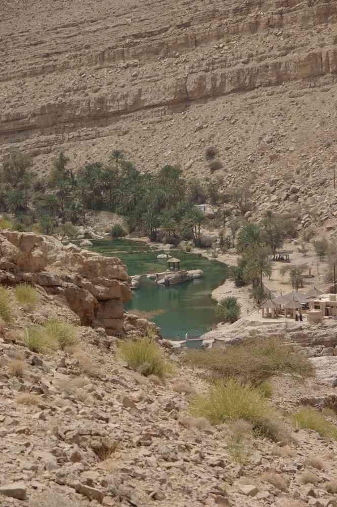 La « piscine » du Wadi Bani Khalid, le 29 mars 2012