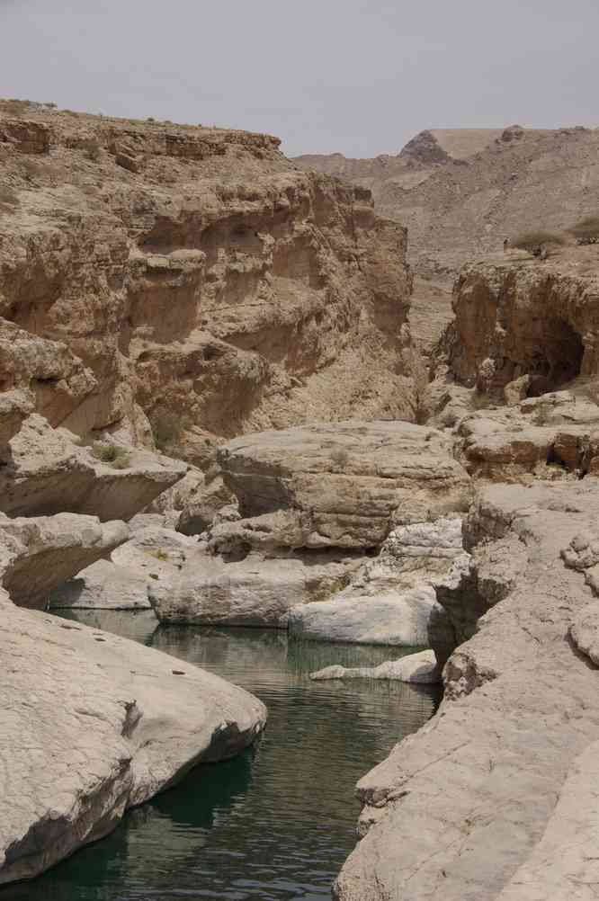 La « piscine » du Wadi Bani Khalid, le 29 mars 2012