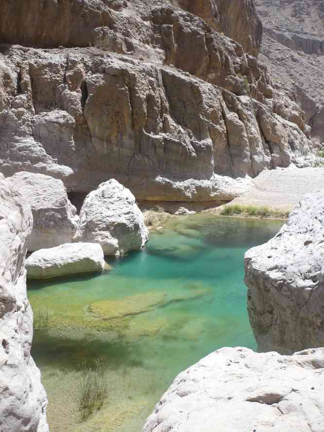 Gorges du Wadi Bani Khalid, le 30 mars 2012
