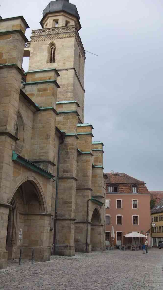 Bayreuth, Stadtkirche (église évangélique, la plus importante de la ville). 15 août 2019