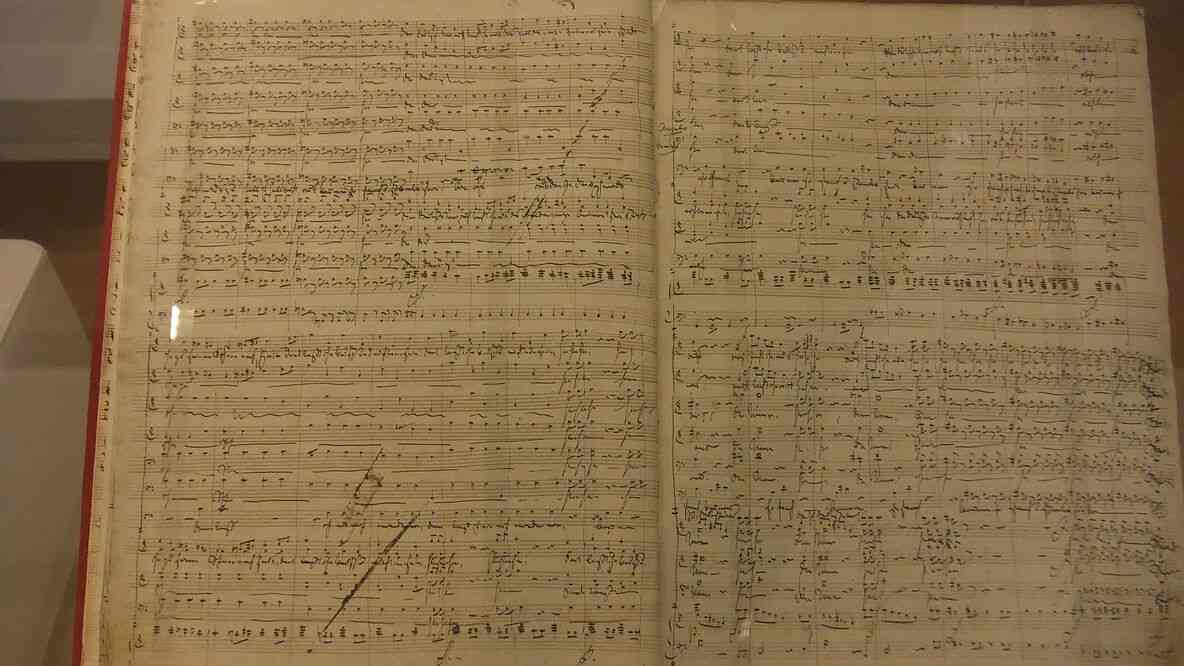 Manuscrit d’une partition de Richard Wagner. 15 août 2019