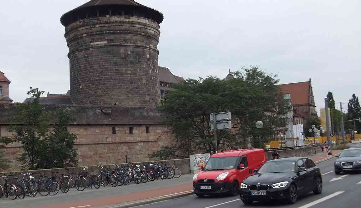 Nuremberg, les remparts de la ville (ayant résisté aux bombardements). 17 août 2019