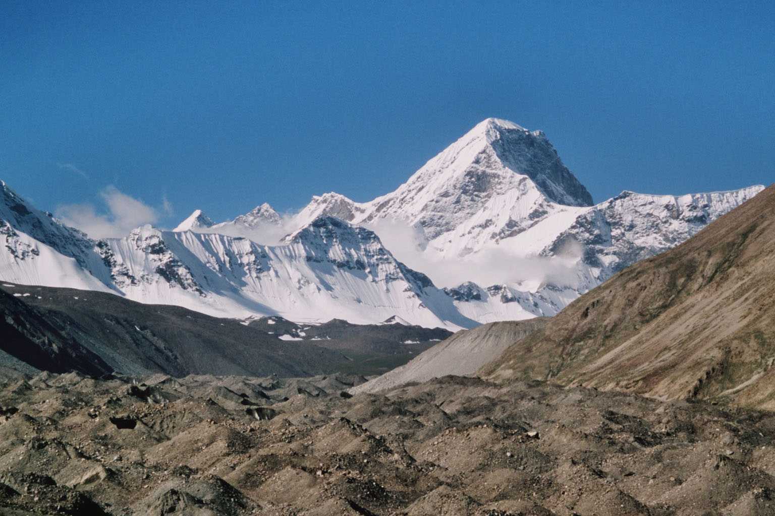 Le glacier de Kuksaï, le 14 août 2005