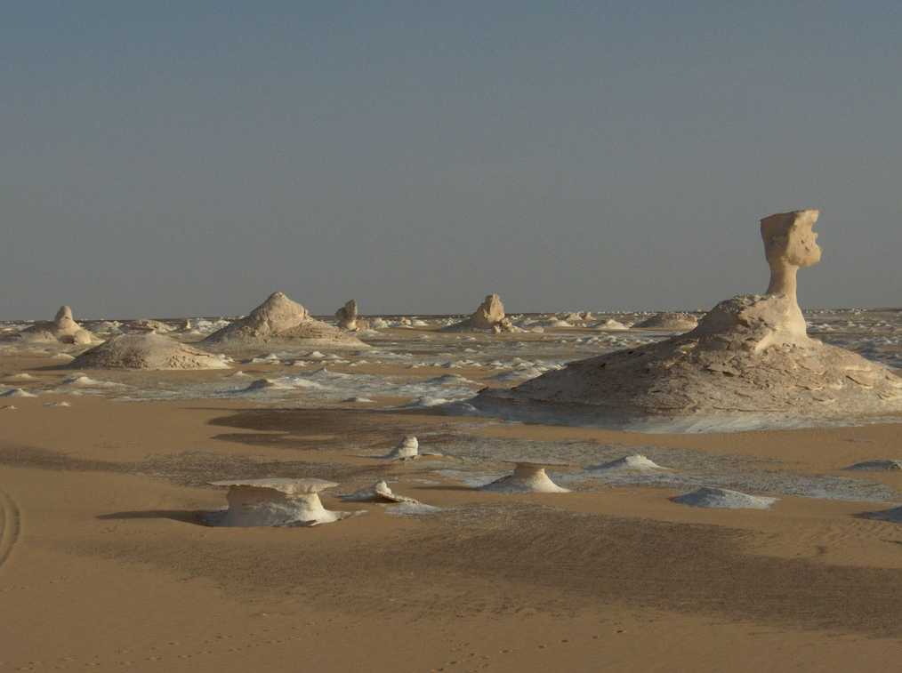 Formation calcaire du nouveau désert Blanc, le 16 avril 2005