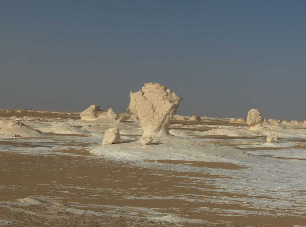 Vue du nouveau désert Blanc, le 16 avril 2005