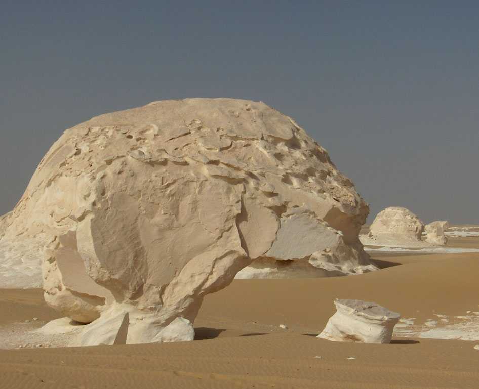Paysage de sable et de calcaire mêlé, le 17 avril 2005