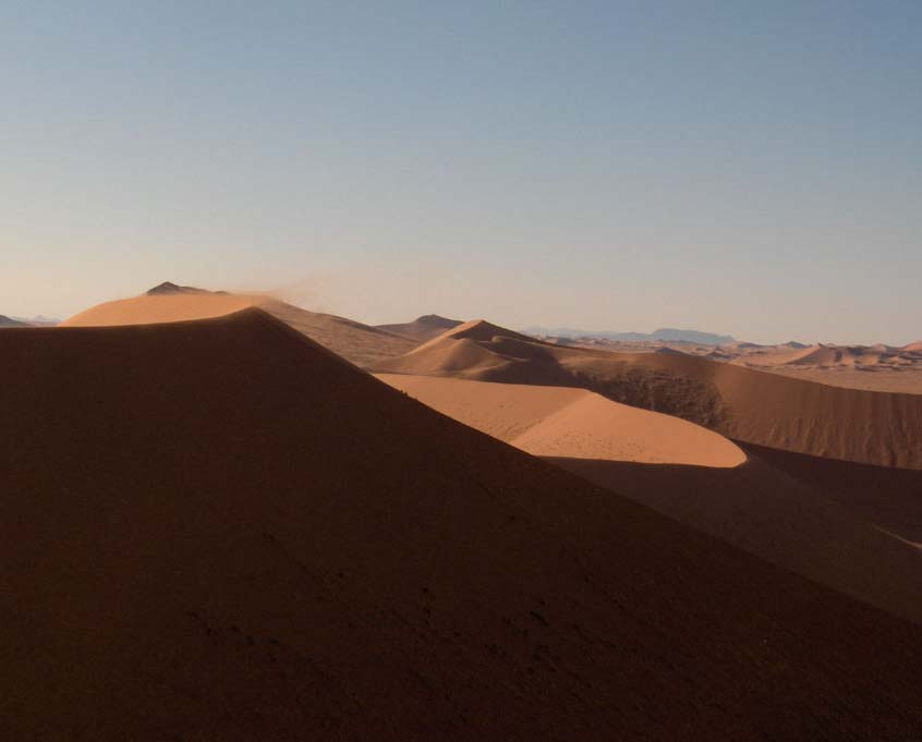 Balade dans les dunes de Sossusvlei, le 1ᵉʳ janvier 2007