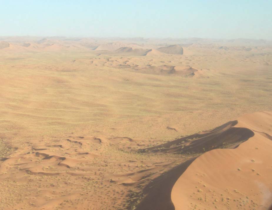 Survol des dunes du Namib, le 30 décembre 2006