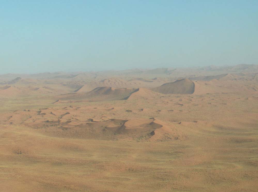 Survol des dunes du Namib, le 30 décembre 2006