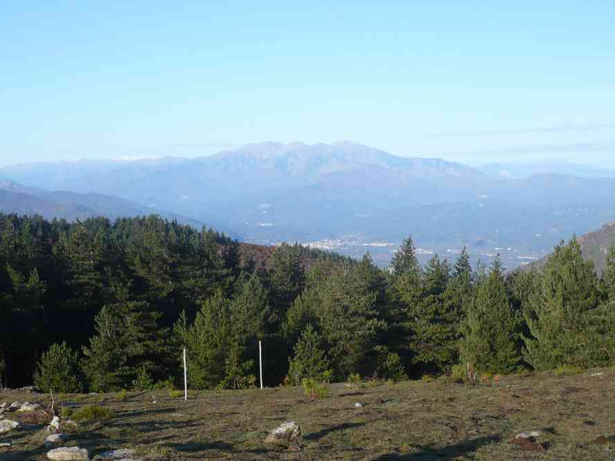 Vue vers les Pyrénées. Le dimanche 30 octobre 2011