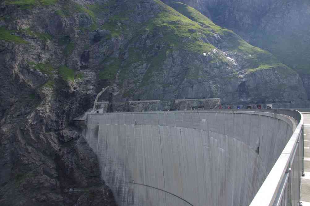 Le barrage de Mauvoisin. Le mercredi 11 août 2010