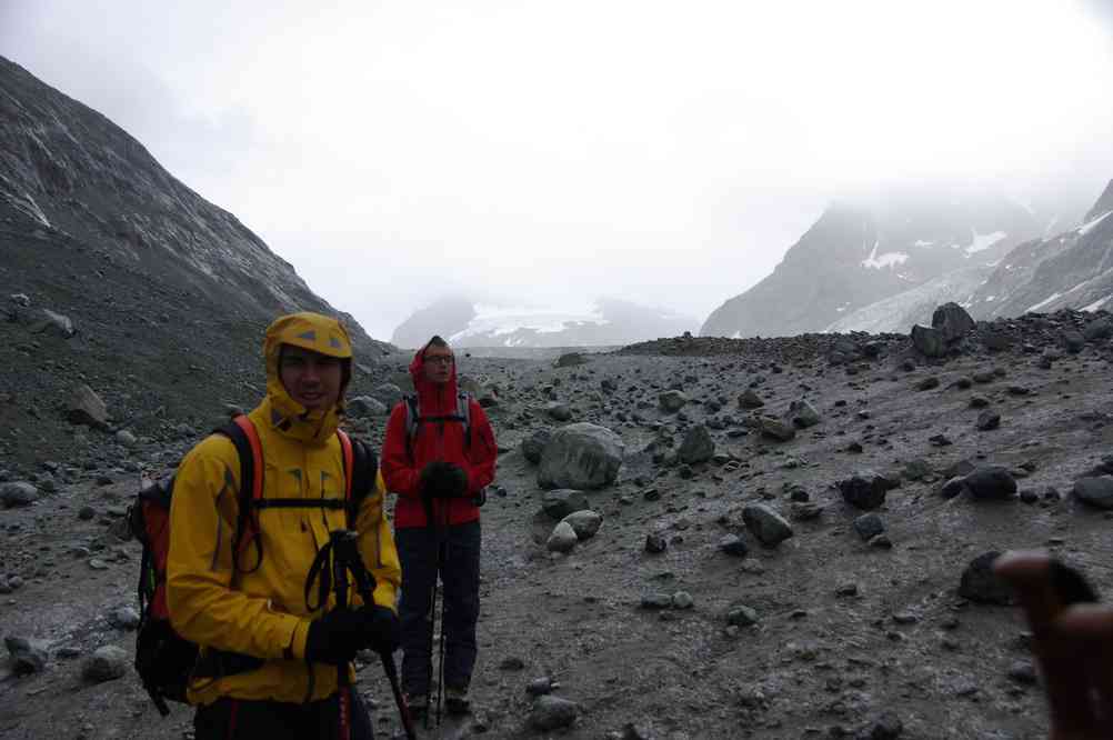 L’ambiance inoubliable du glacier d’Otemma…. Le jeudi 12 août 2010