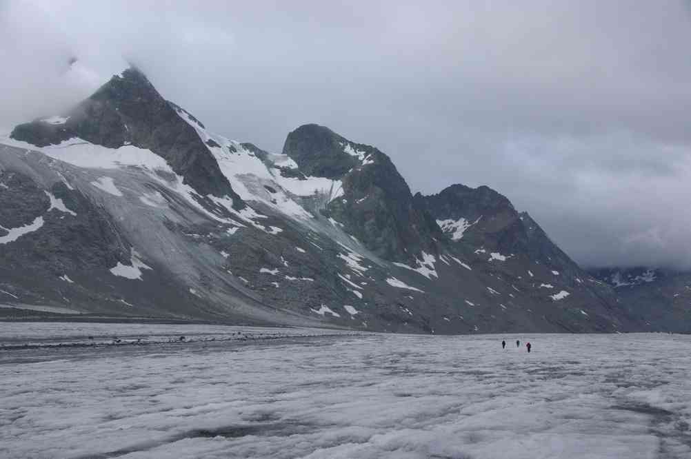 Sur le glacier d’Otemma. Le jeudi 12 août 2010