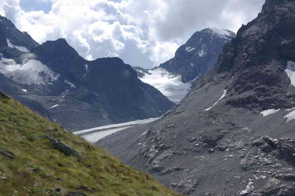Le haut glacier d’Arolla et le mont Brûlé