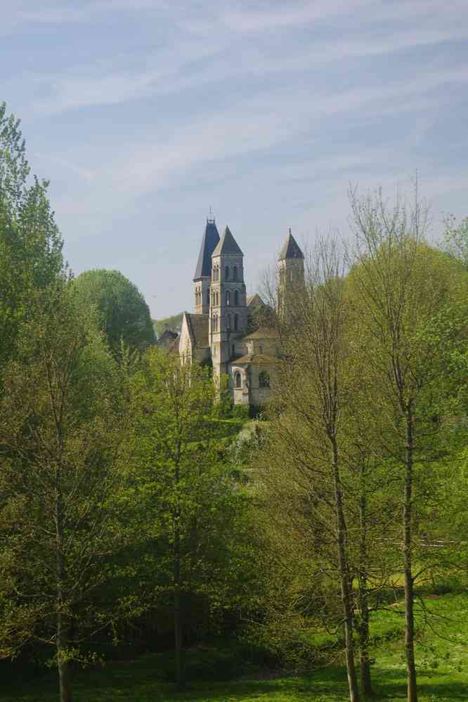 L’église de Morienval vue de Fossemont