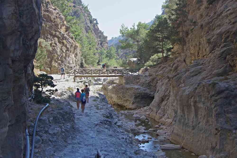 Sortie des gorges de Samaria (Φαράγγι Σαμαριάς).