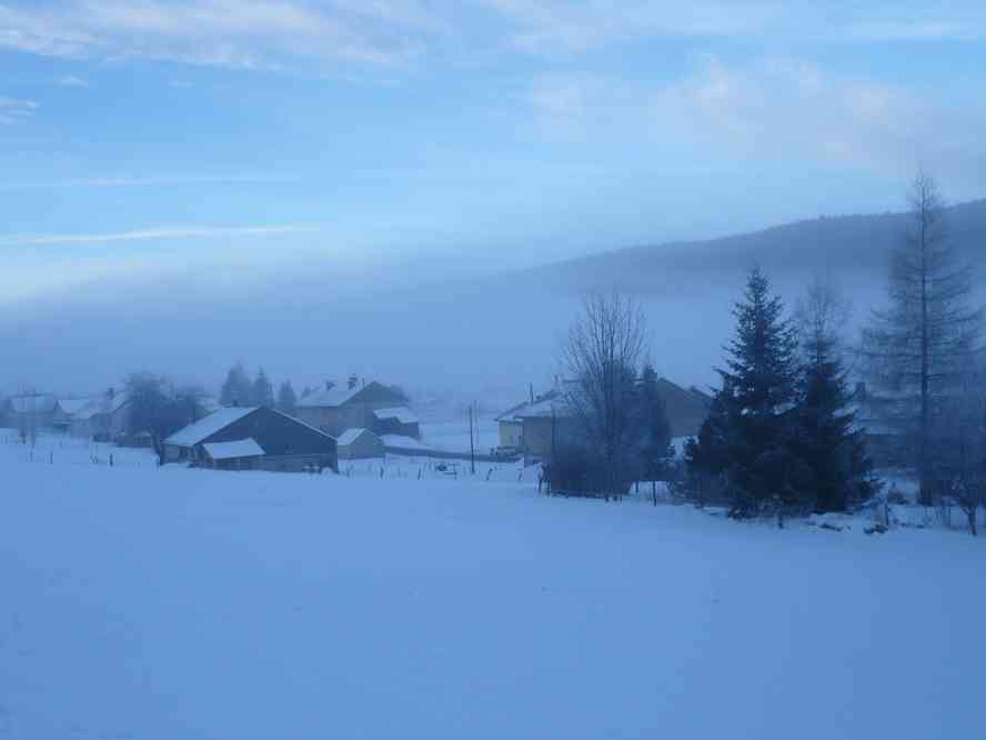 Bois d’Amont dans la brume. Le mercredi 29 décembre 2010