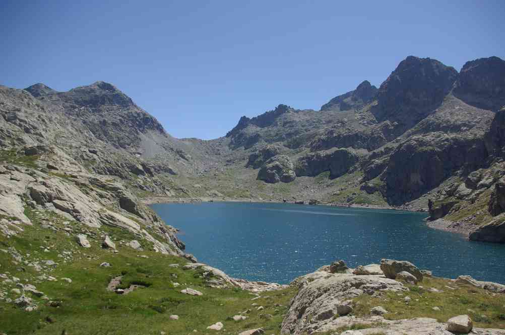 Le lac du Basto (après le pique-nique). Le lundi 30 juillet 2012