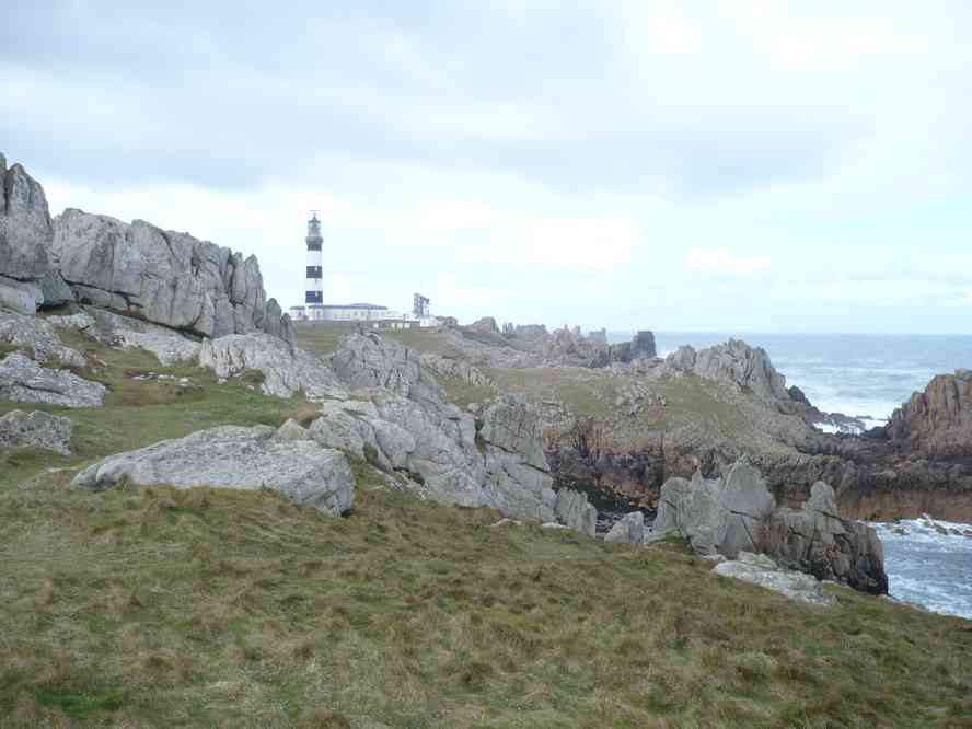 Arrivée au phare du Créac’h. Le samedi 3 avril 2010