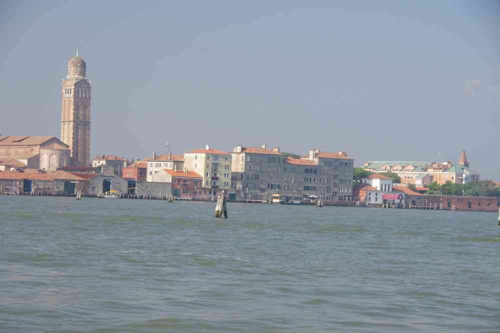 Approche de Venise en bateau (liaison Alilaguna depuis l’aéroport). Le samedi 29 août 2015