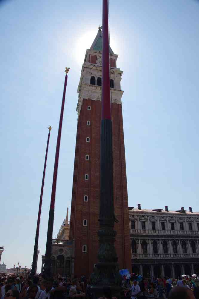 Le campanile de la basilique Saint-Marc. Le samedi 29 août 2015