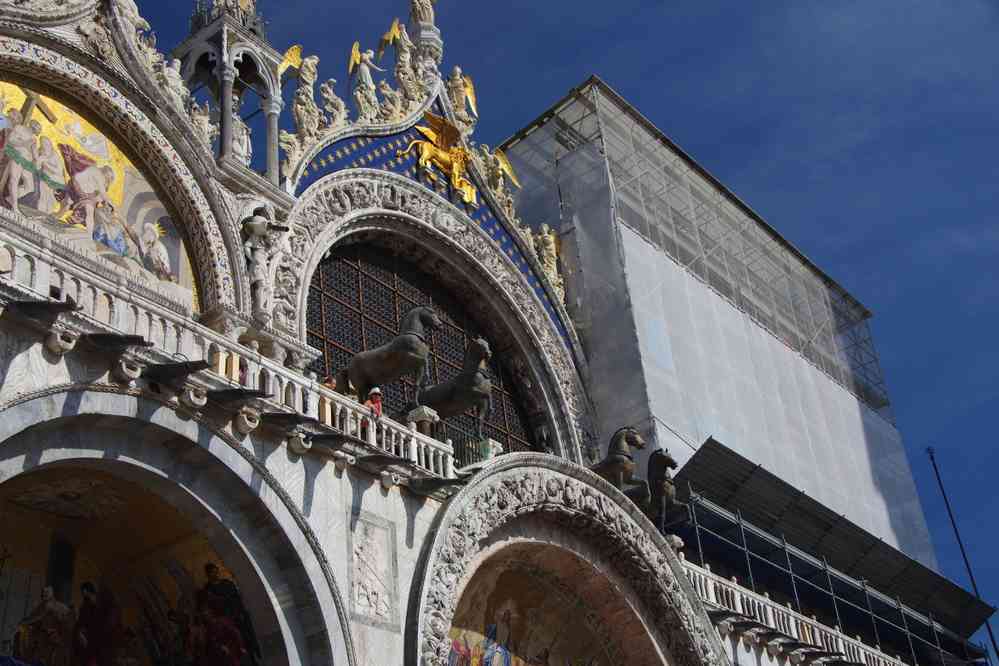 Façade de la basilique Saint-Marc. Le samedi 29 août 2015