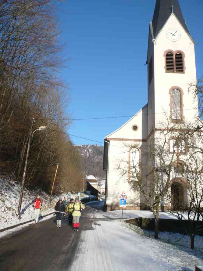 L’église de Linthal. Le samedi 2 janvier 2010