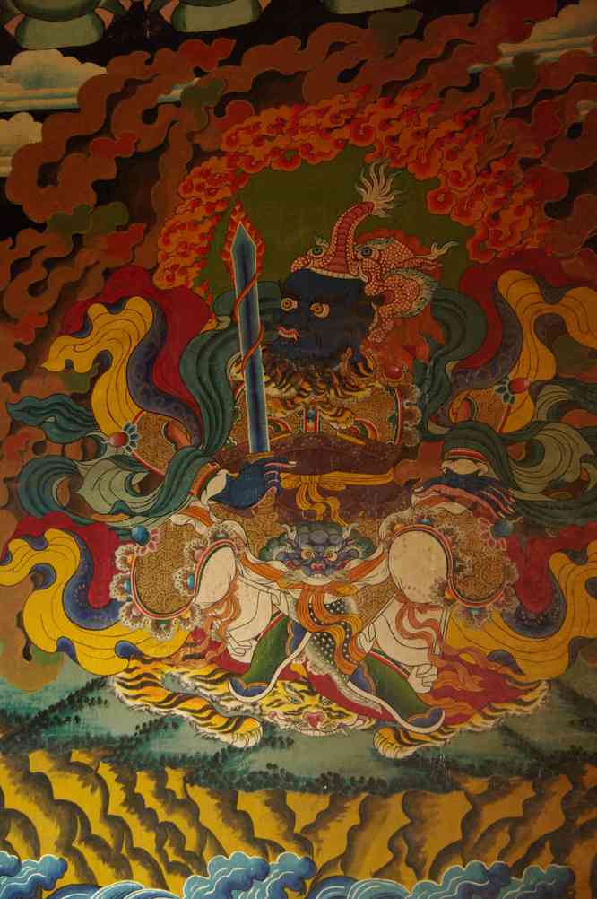 Visite d'un monastère entre Tche-yong (之用 Zhiyong) et Nilongpao (你龙保 Nilongbao), le 21 octobre 2010