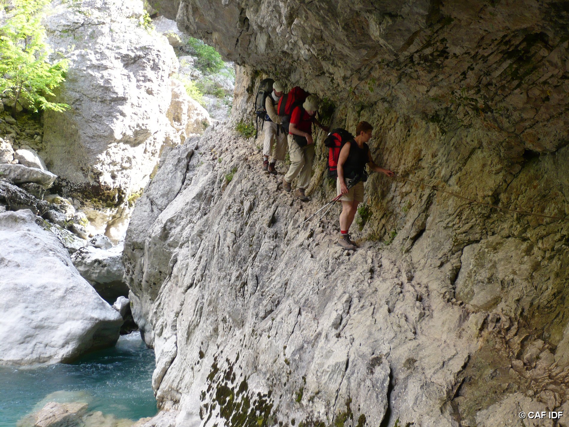 En pleine galère sur le sentier de l’Imbut